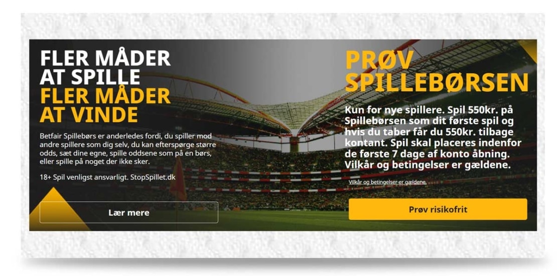 Betfair velkomstbonus